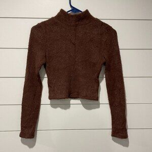 Fuzzy ZARA cropped sweater